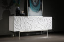 Modrest Gwen Modern White High Gloss Buffet