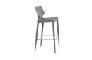 Modrest Hayes Modern Grey Eco-Leather Bar Stool (Set of 2)