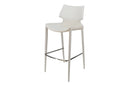 Modrest Hayes Modern White Eco-Leather Bar Stool (Set of 2)