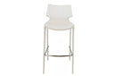 Modrest Hayes Modern White Eco-Leather Bar Stool (Set of 2)