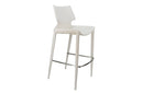 Modrest Hayes Modern White Eco-Leather Bar Stool (Set of 2)