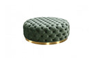 Divani Casa Ritner Modern Green Velvet Ottoman