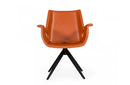 Modrest Hiawatha Modern Cognac Eco-Leather Dining Chair