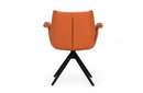 Modrest Hiawatha Modern Cognac Eco-Leather Dining Chair