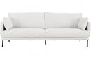 Divani Casa Higgins Modern White Fabric Sofa