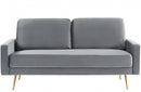 Divani Casa Huffine Modern Grey Fabric Sofa