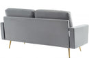 Divani Casa Huffine Modern Grey Fabric Sofa