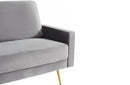 Divani Casa Huffine Modern Grey Fabric Sofa