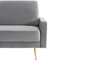 Divani Casa Huffine Modern Grey Fabric Sofa