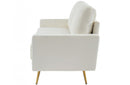 Divani Casa Huffine Modern Beige Fabric Sofa