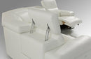 Hyding Modern White Italian Leather Sectional Sofa