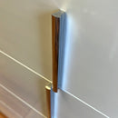 Star White and Marbleized look Modern Bedroom Set with LED