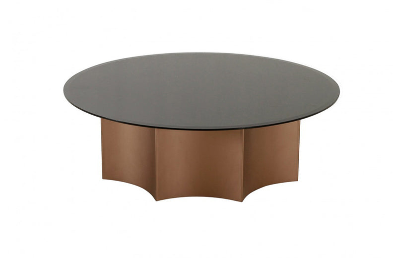 Modrest Ingram Modern Low Round Coffee Table