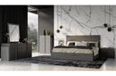 Nova Domus Lucia Italian Modern Matte Grey / Elm Grey Bed