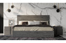 Nova Domus Lucia Italian Modern Matte Grey / Elm Grey Bed