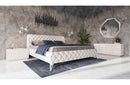 Modrest Legend Modern White Bonded Leather Bed