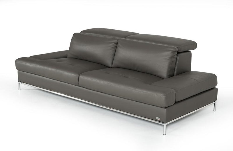 Kody Modern Dark Gray Eco-Leather Sofa
