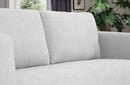 Divani Casa Jada Modern Light Grey Fabric Sofa