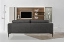 Divani Casa Jada Modern Dark Grey Loveseat