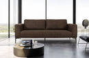 Divani Casa Jada Modern Brown Fabric Loveseat