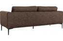 Divani Casa Jada Modern Brown Fabric Loveseat