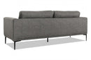 Divani Casa Jada Modern Dark Grey Fabric Sofa