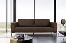 Divani Casa Jada Modern Brown Fabric Sofa