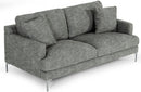 Divani Casa Janina Modern Dark Grey Fabric Sofa