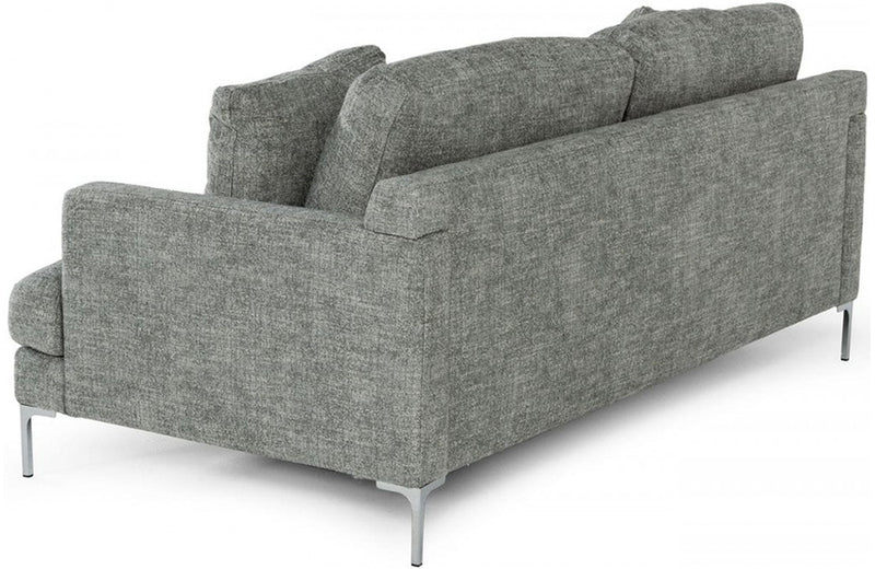 Divani Casa Janina Modern Dark Grey Fabric Sofa