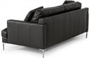 Divani Casa Janina Modern Dark Grey Leather Sofa