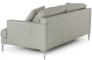 Divani Casa Janina Modern Light Grey Leather Sofa