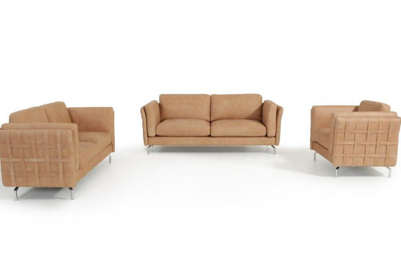 Frank Italian Leather Sofa Set