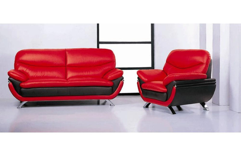 Makarios 2PC Living Room Set Red
