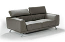 Garrett Modern Dark Grey Eco-Leather Sofa Set