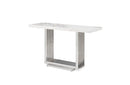 Modrest Kingsley Modern Marble & Stainless Steel Console Table