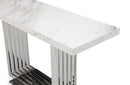 Modrest Kingsley Modern Marble & Stainless Steel Console Table