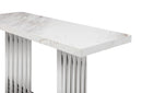 Modrest Kingsley Modern Marble & Stainless Steel Console Table