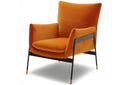 Divani Casa Joseph Modern Orange Fabric Accent Chair