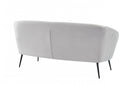 Divani Casa Koeing Modern Light Grey Fabric Sofa