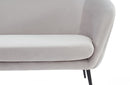 Divani Casa Koeing Modern Light Grey Fabric Sofa