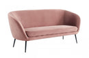 Divani Casa Koeing Modern Coral Fabric Sofa