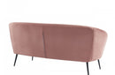 Divani Casa Koeing Modern Coral Fabric Sofa