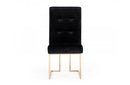 Modrest Legend Modern Black & Rosegold Dining Chair (Set of 2)