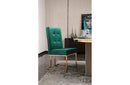 Modrest Legend Modern Green Velvet & Rosegold Dining Chair (Set of 2)