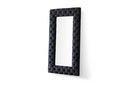 Modrest Legend Transitional Black Velvet Floor Mirror