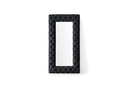 Modrest Legend Transitional Black Velvet Floor Mirror