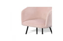 Modrest Luzerne Modern Pink Velvet Dining Chair