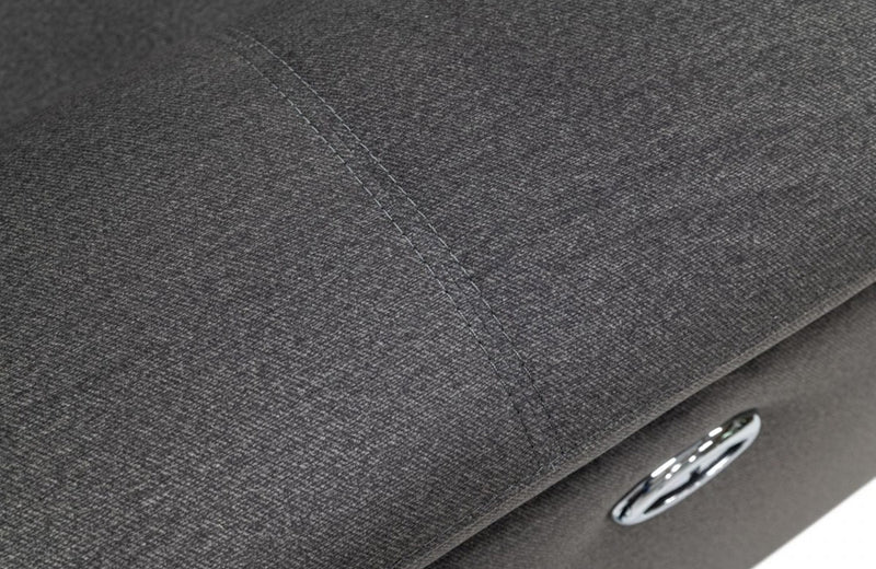 Divani Casa Maine Modern Dark Grey Fabric Sofa w/ Electric Recliners