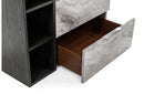 Nova Domus Maranello Modern Grey Wash & Faux Marble Chest