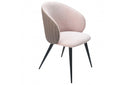 Modrest Marnie Contemporary Gray + Cream Dining Chair